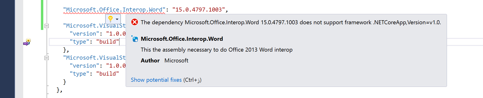 Microsoft.office.interop.word.application example